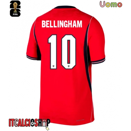Inghilterra Jude Bellingham #10 Seconda Maglia Mondiali 2026 Manica Corta